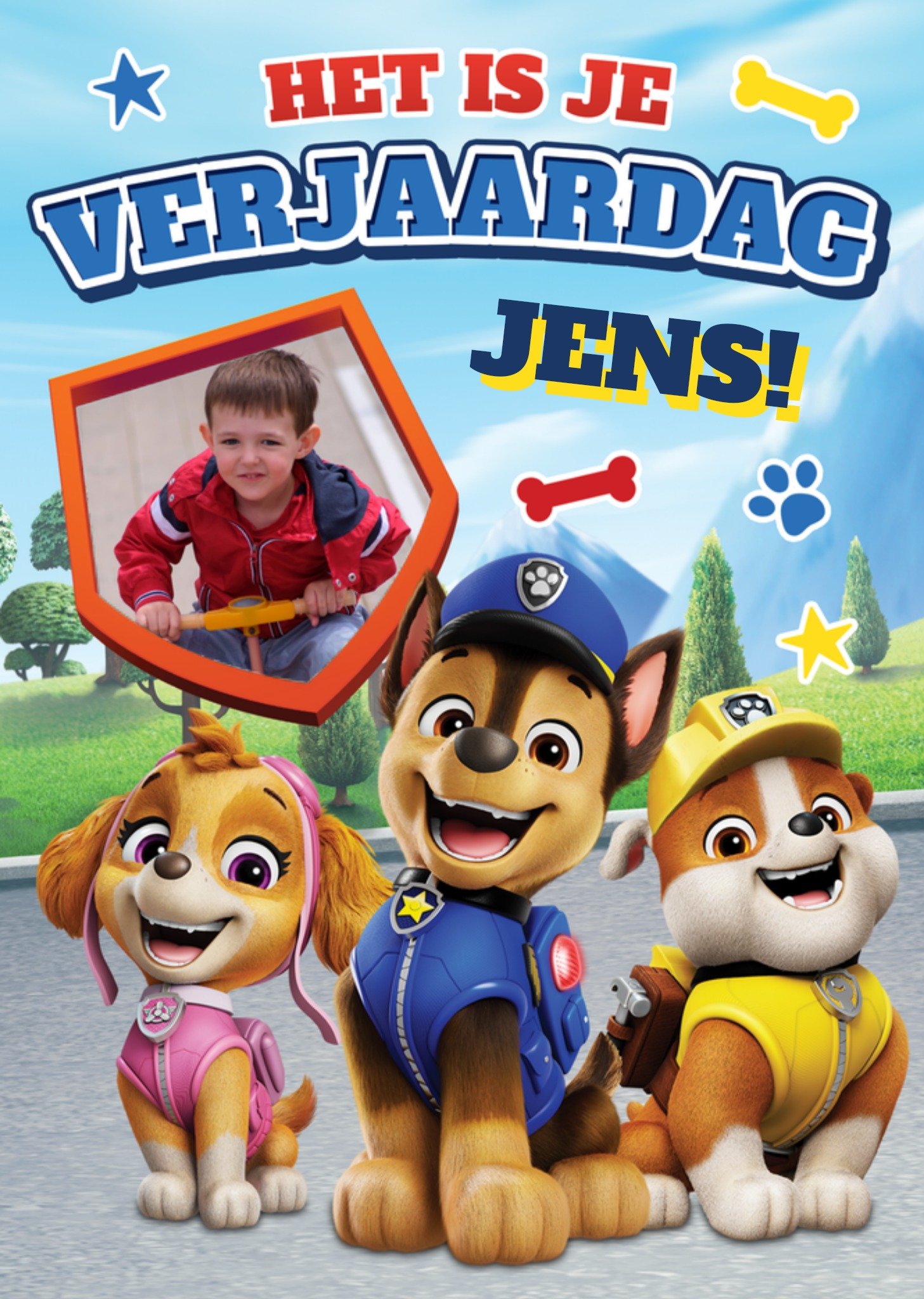 Paw Patrol Verjaardagskaart Het is je verjaardag Kaart Greetz