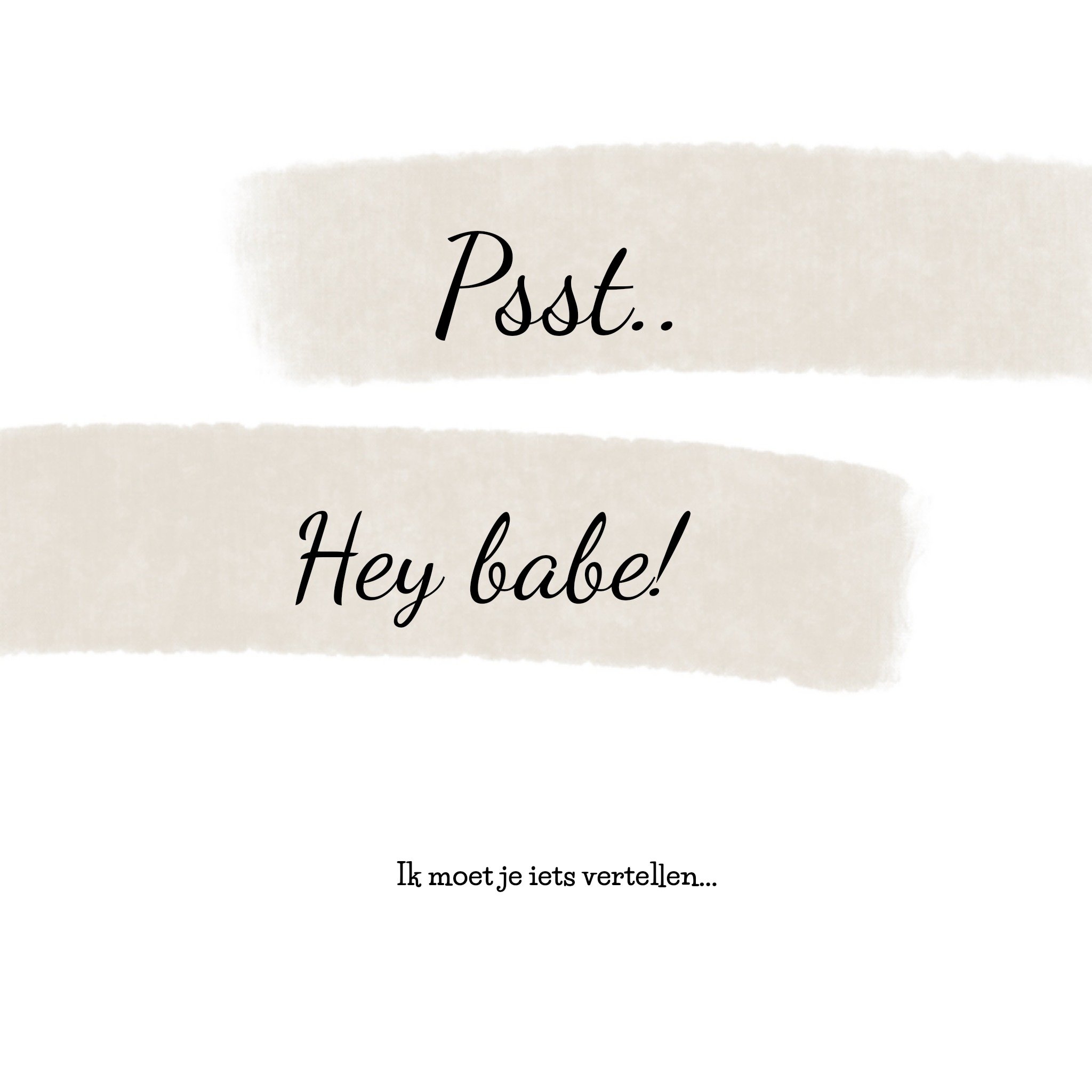 Greetz Zwangerschapskaart iets vertellen Vierkant