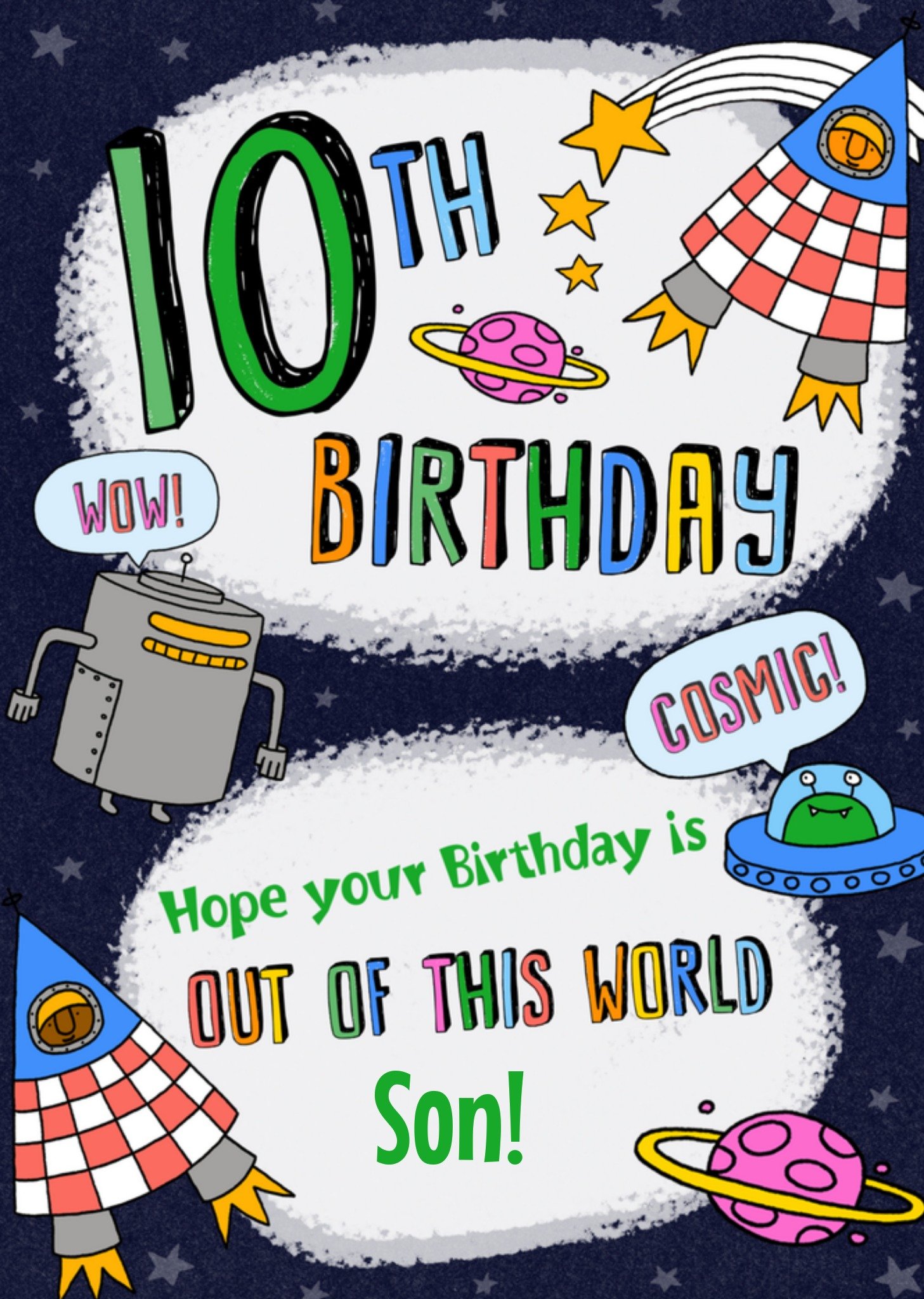 Greetz Verjaardagskaart Out of this world Standard Card
