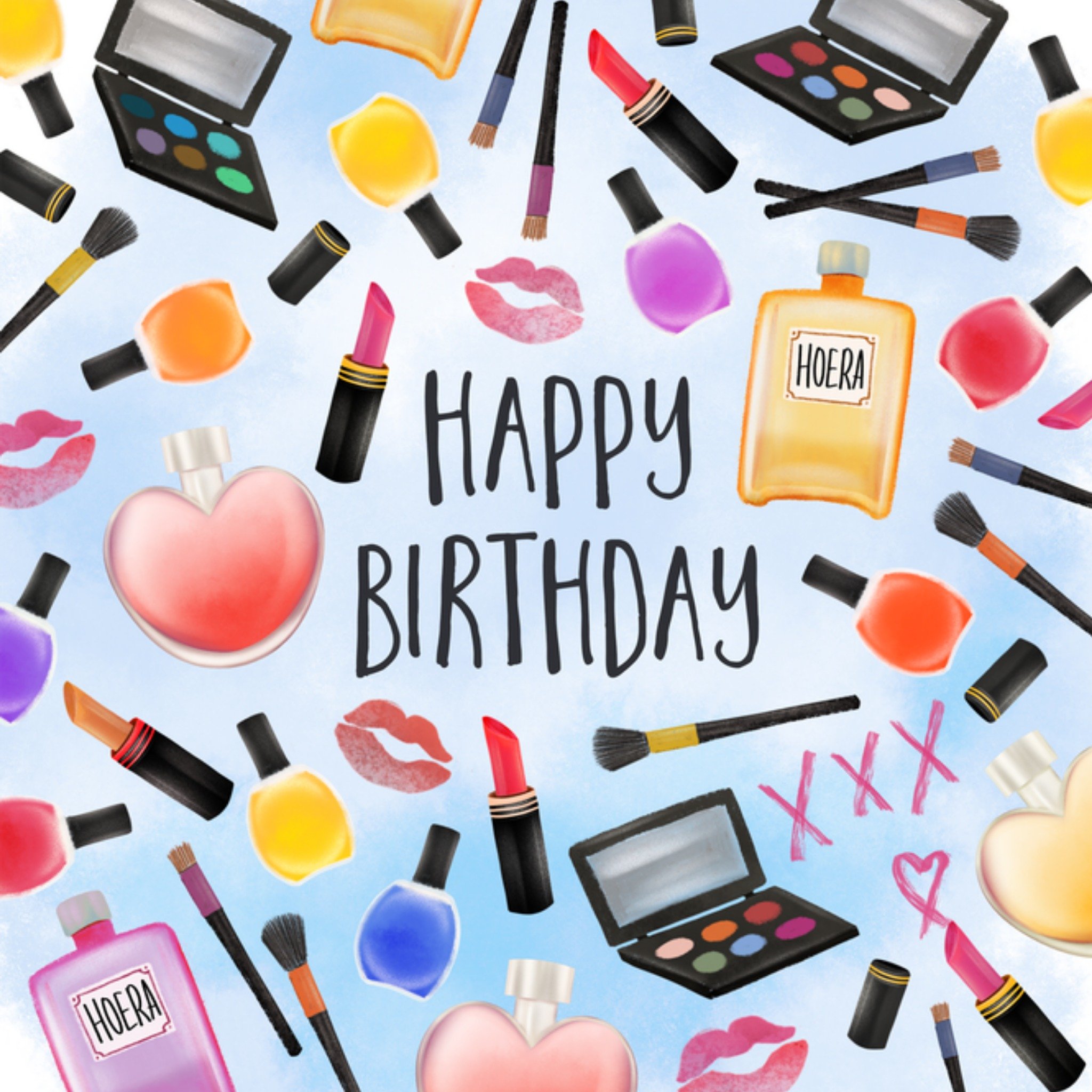 Verjaardagskaart Happy Birthday Vierkante Kaart Fishuals