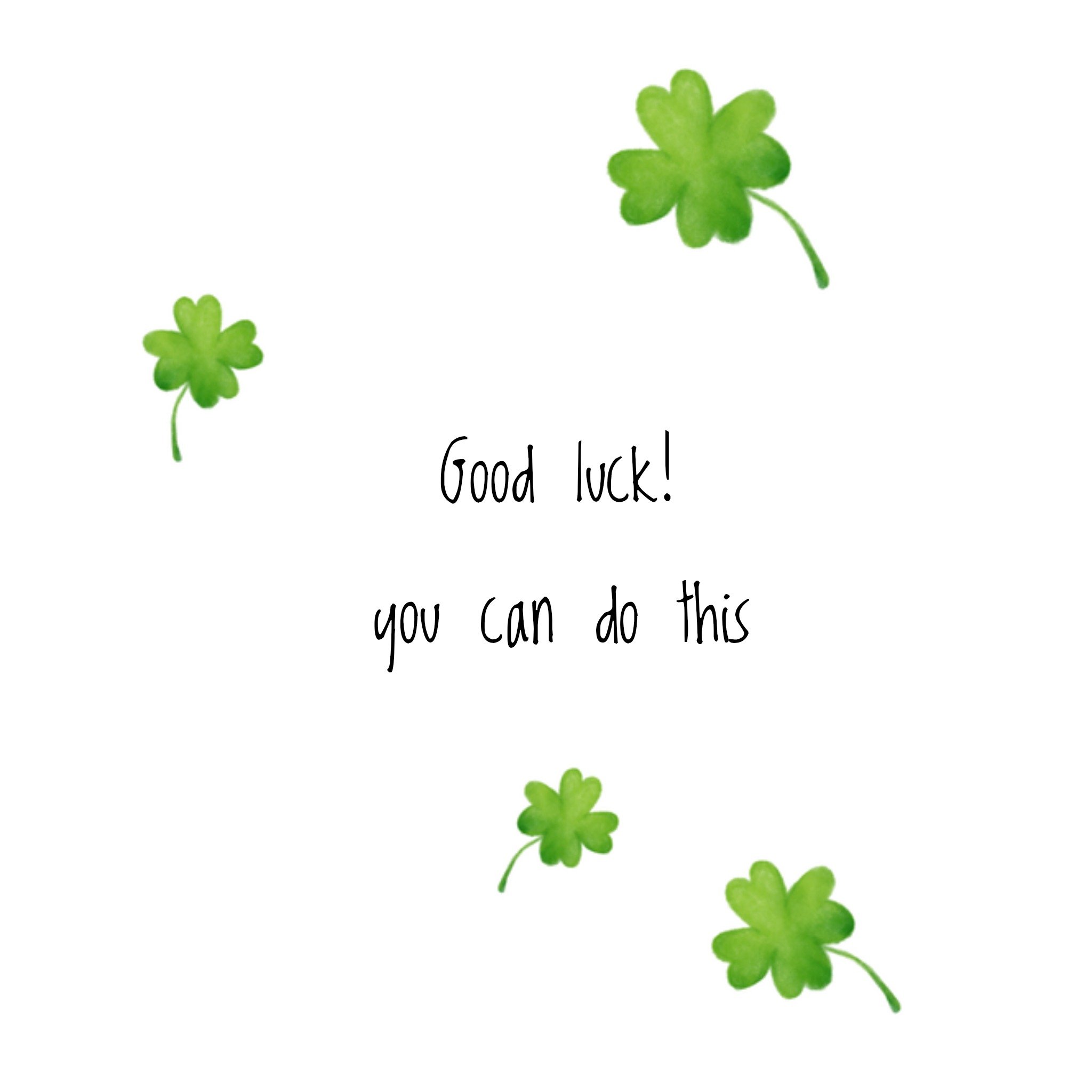 Greetz Succeskaart klavertje Vierkant