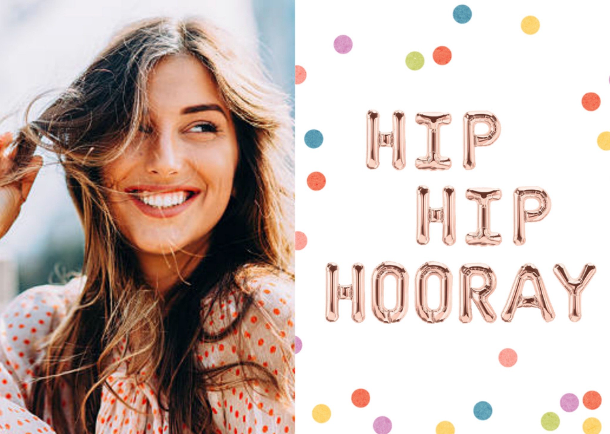 Greetz Hip Hip Hooray Folieballonnen Standard Card