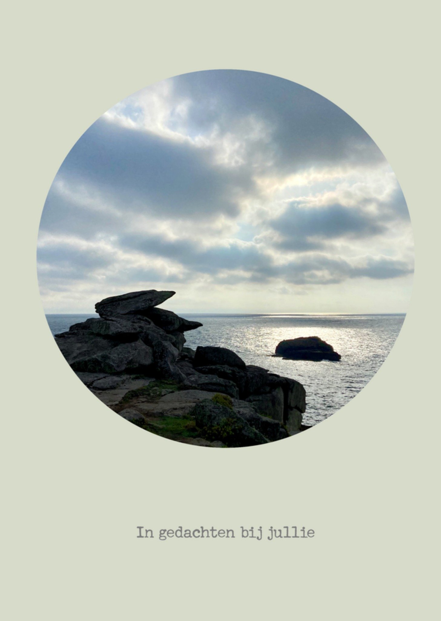 Condoleancekaart fotokaart Kaart Bright Spot