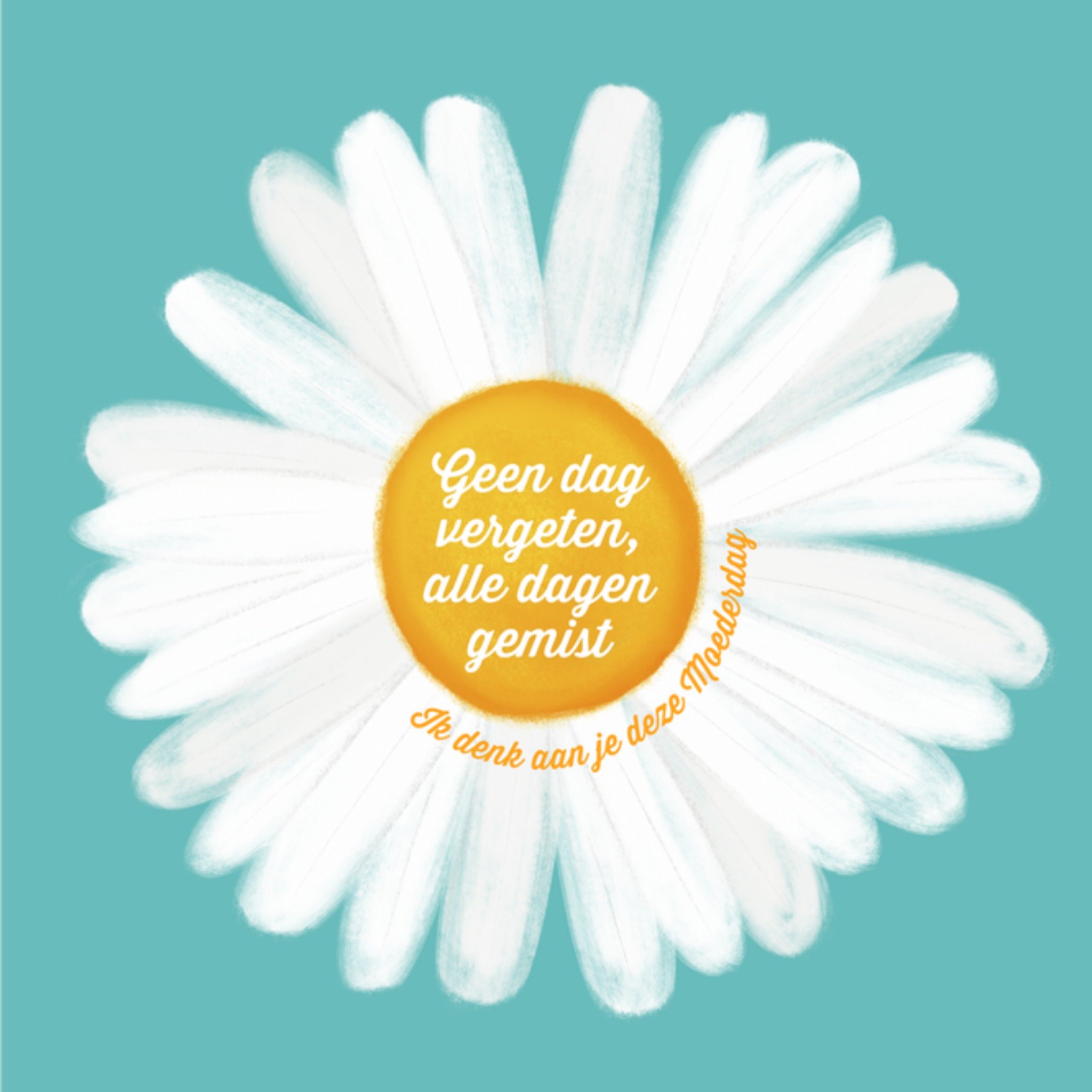 Greetz Moederdagkaart Madeliefje 3D Vierkant