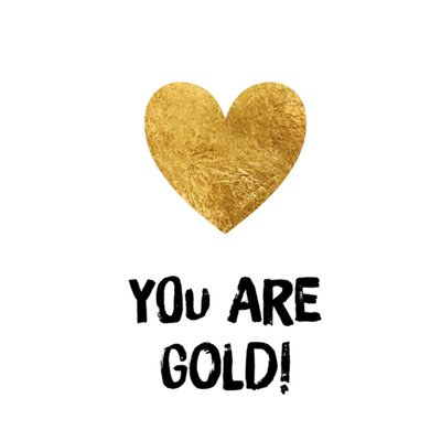 Greetz | Valentijnskaart | gold | hart