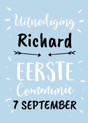 Greetz | Uitnodiging Communie | met naam