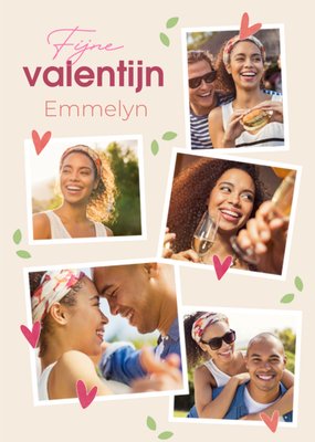 Hartjes Collage Valentijnsdag Kaart