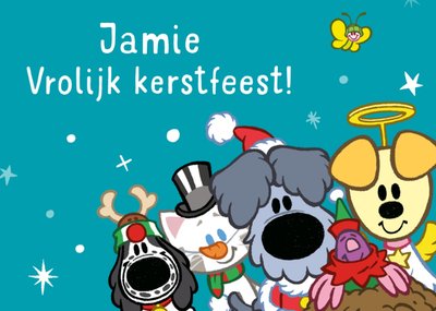 Woezel en Pip | Kerstkaart | met naam