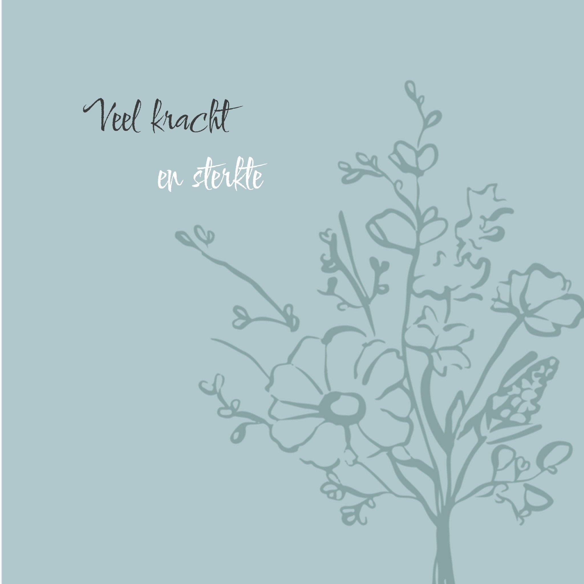 Greetz Condoleancekaart Neutral Vierkant