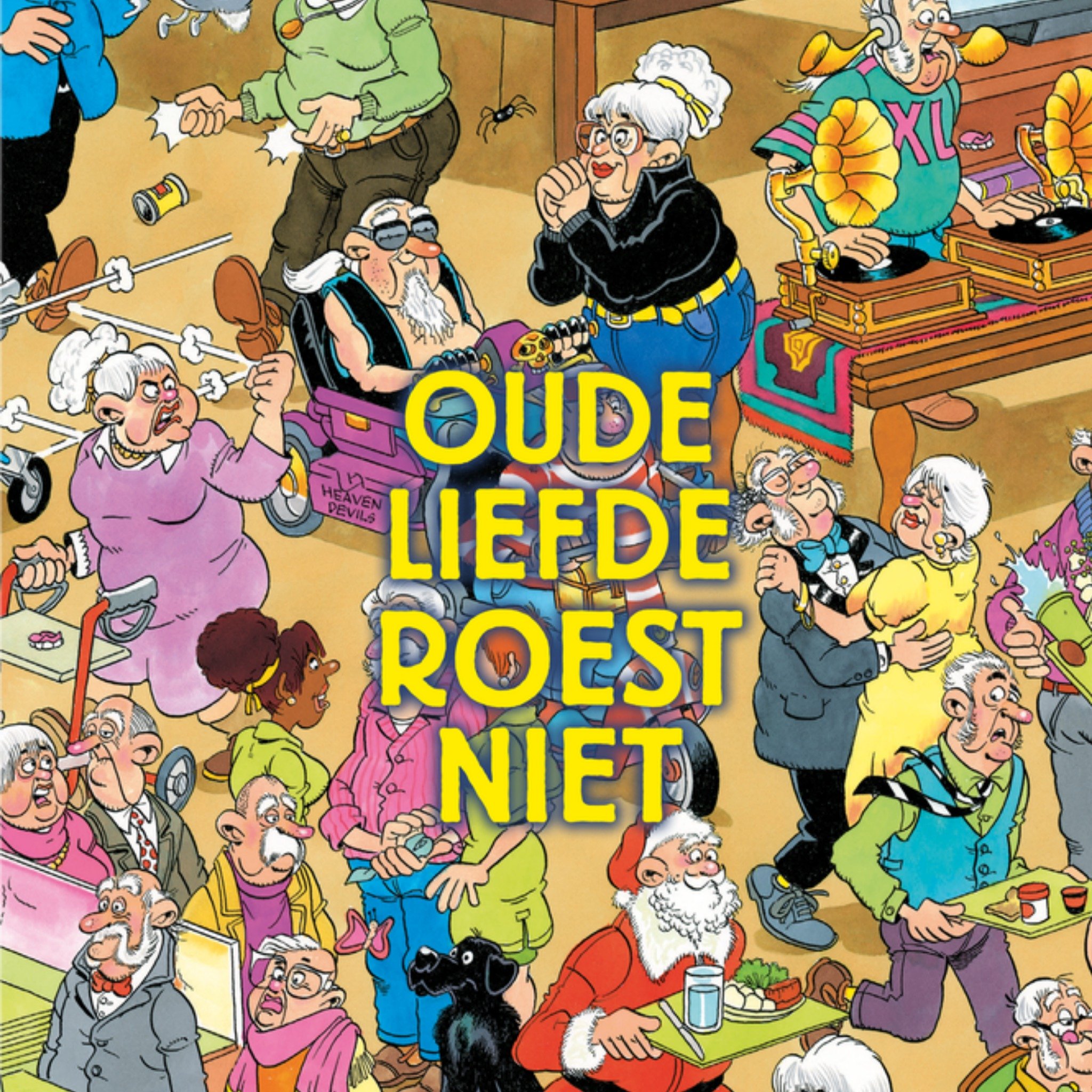 Valentijnskaart Oude liefde Vierkante Kaart Jan van Haasteren