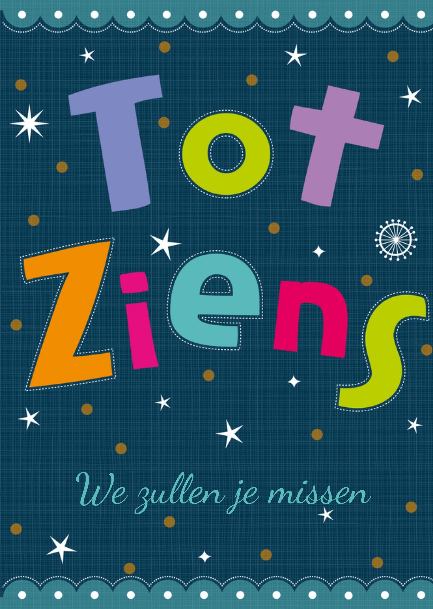 Nieuwe baan tot ziens missen Kaart Paperclip