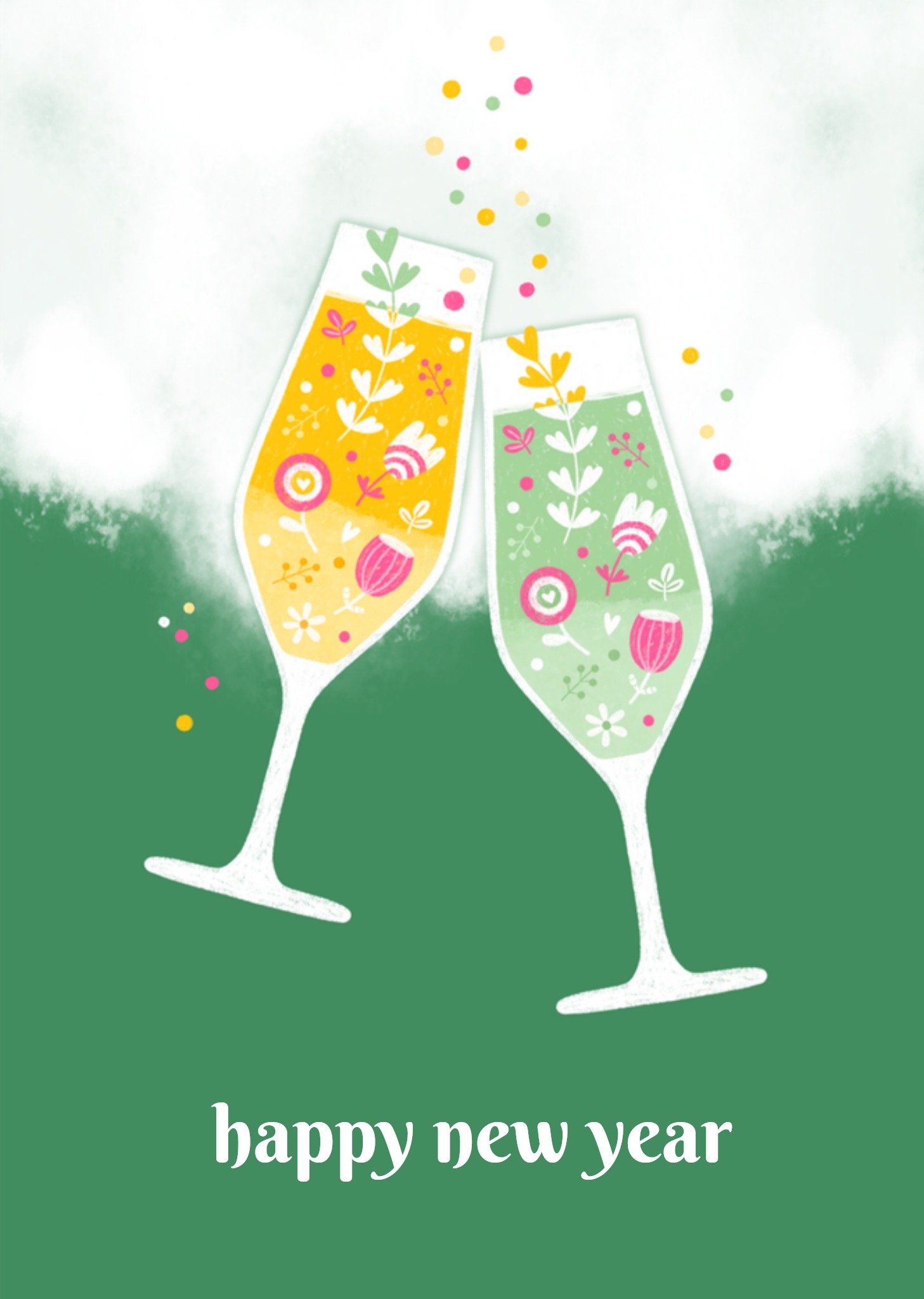 Nieuwjaarskaart Proost Aanpasbare tekst Kaart Marieke Witke