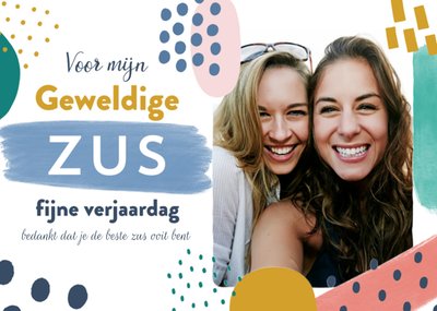 Greetz | Verjaardagskaart | Geweldige zus