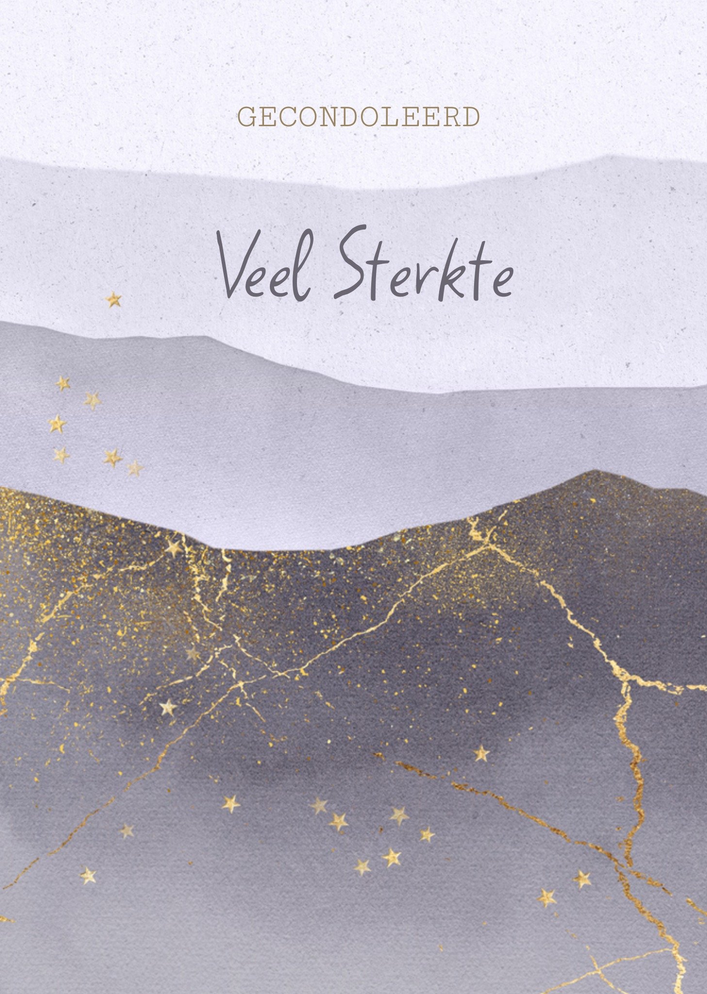 Condoleancekaart Veel sterkte Kaart Luckz