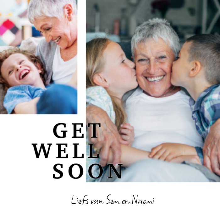 Greetz | Beterschapskaart | Get well soon met foto's