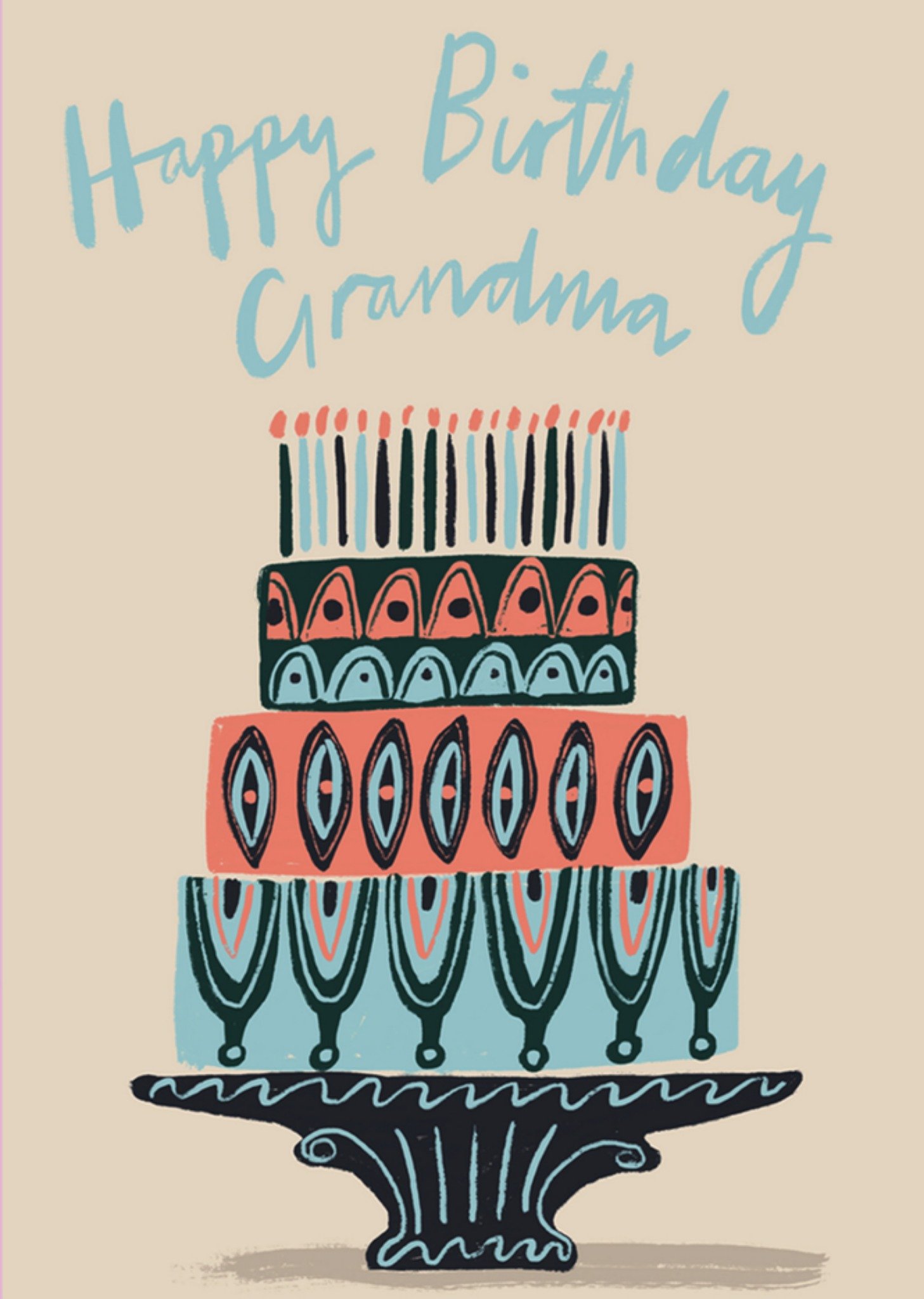 Greetz Verjaardag Oma Taart Standard Card