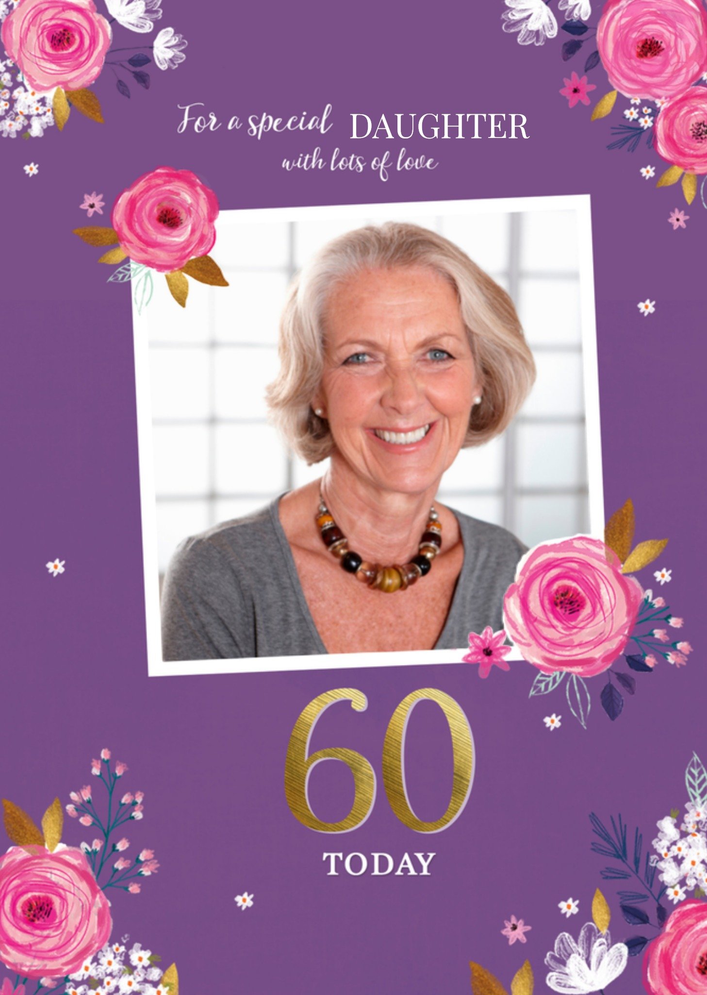 Verjaardag Paars Dochter Kaart Greetz