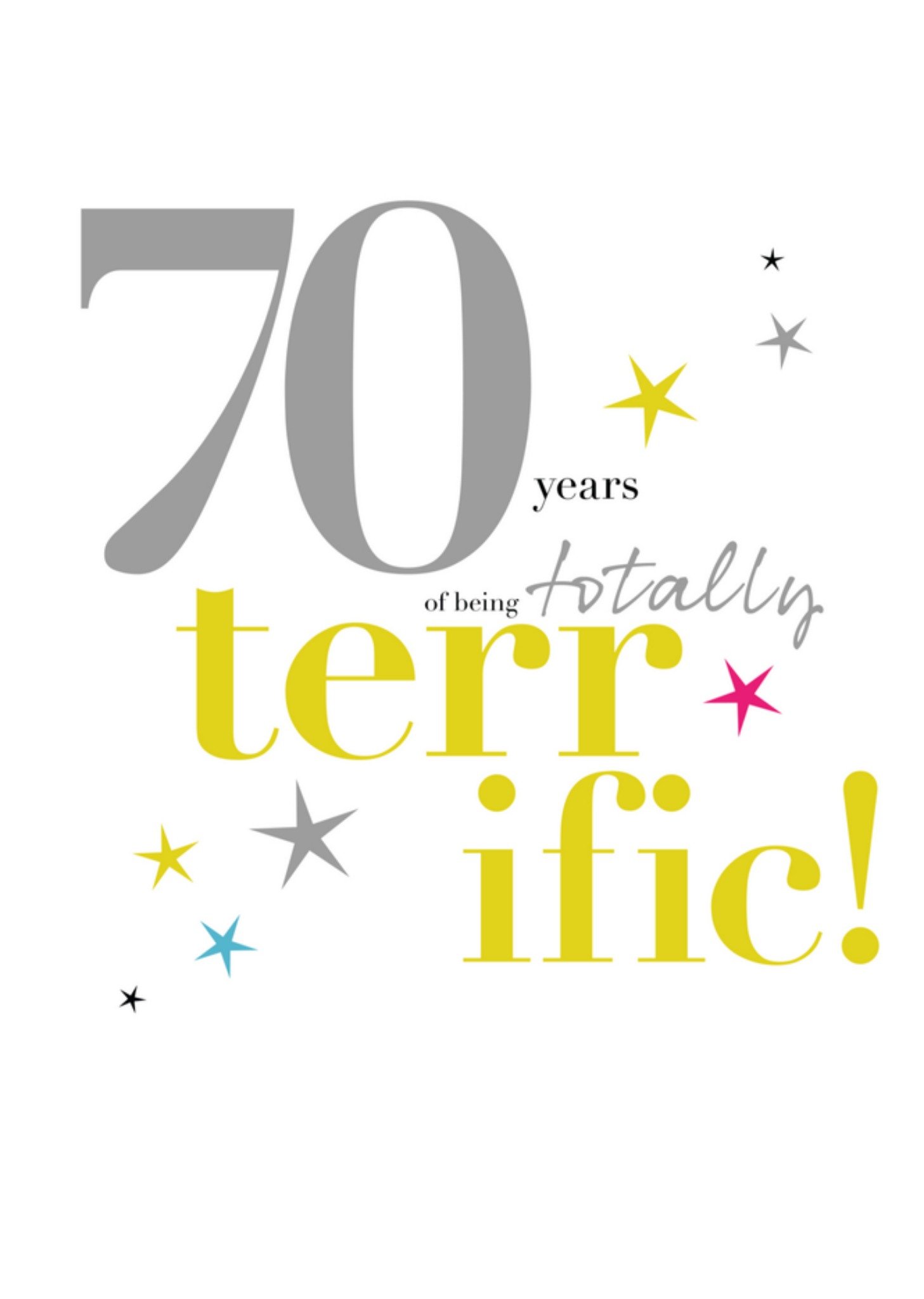 Verjaardagskaart 70 jaar Kaart Papagrazi