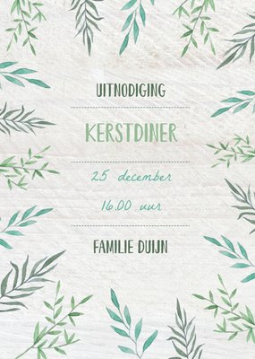 Greetz | Uitnodiging Kerstdiner | tekst