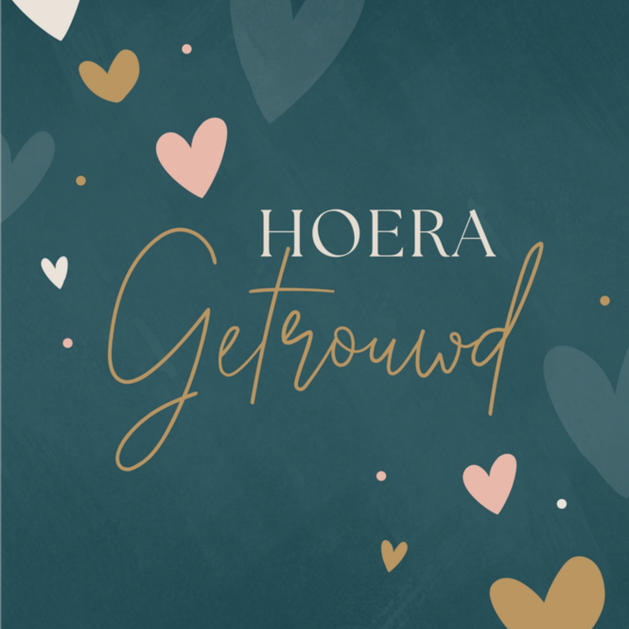 Papercute Huwelijkskaart Getrouwd Vierkant