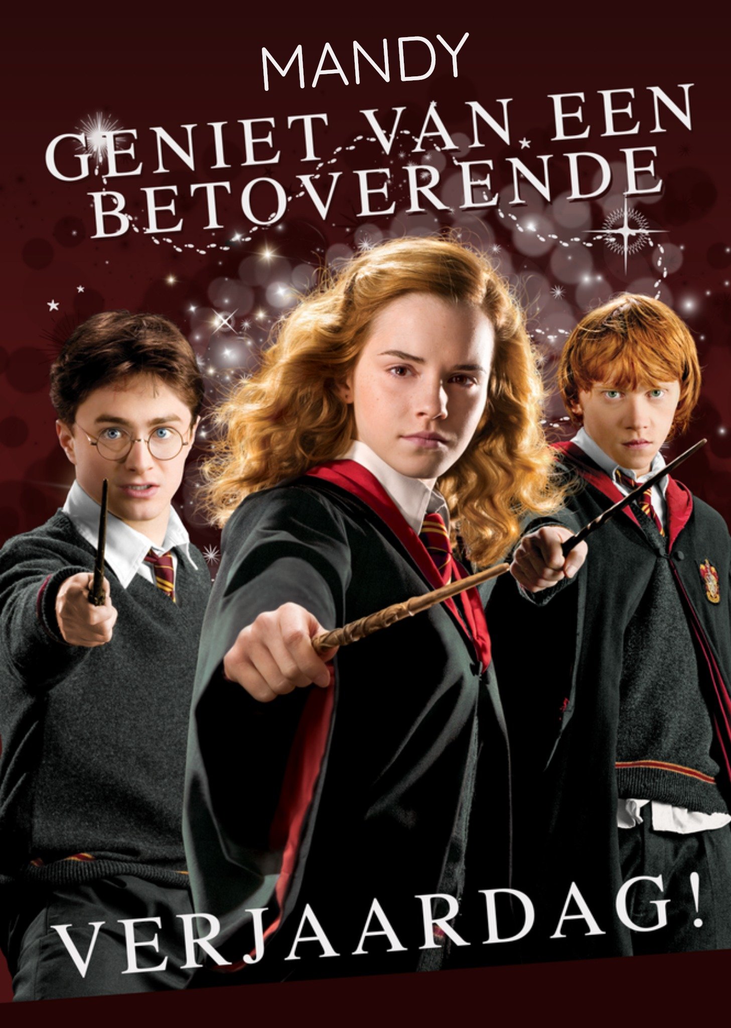 Verjaardagskaart Betoverende verjaardag Kaart Harry Potter