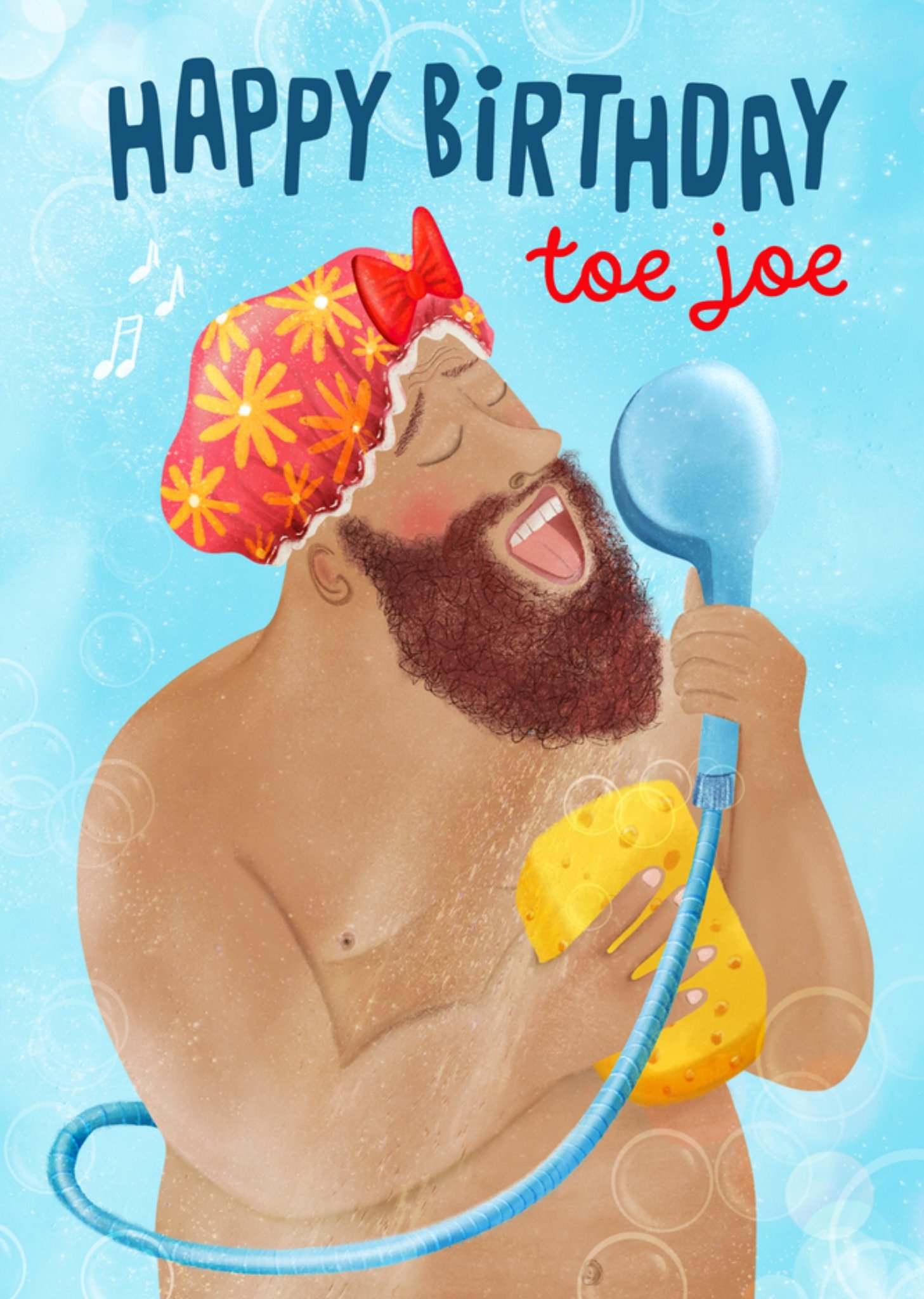 Verjaardagskaart Happy birthday toe joe Kaart Fishuals