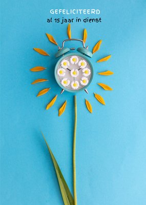 Photoflash | Werk jublieum kaart | Zonnebloem