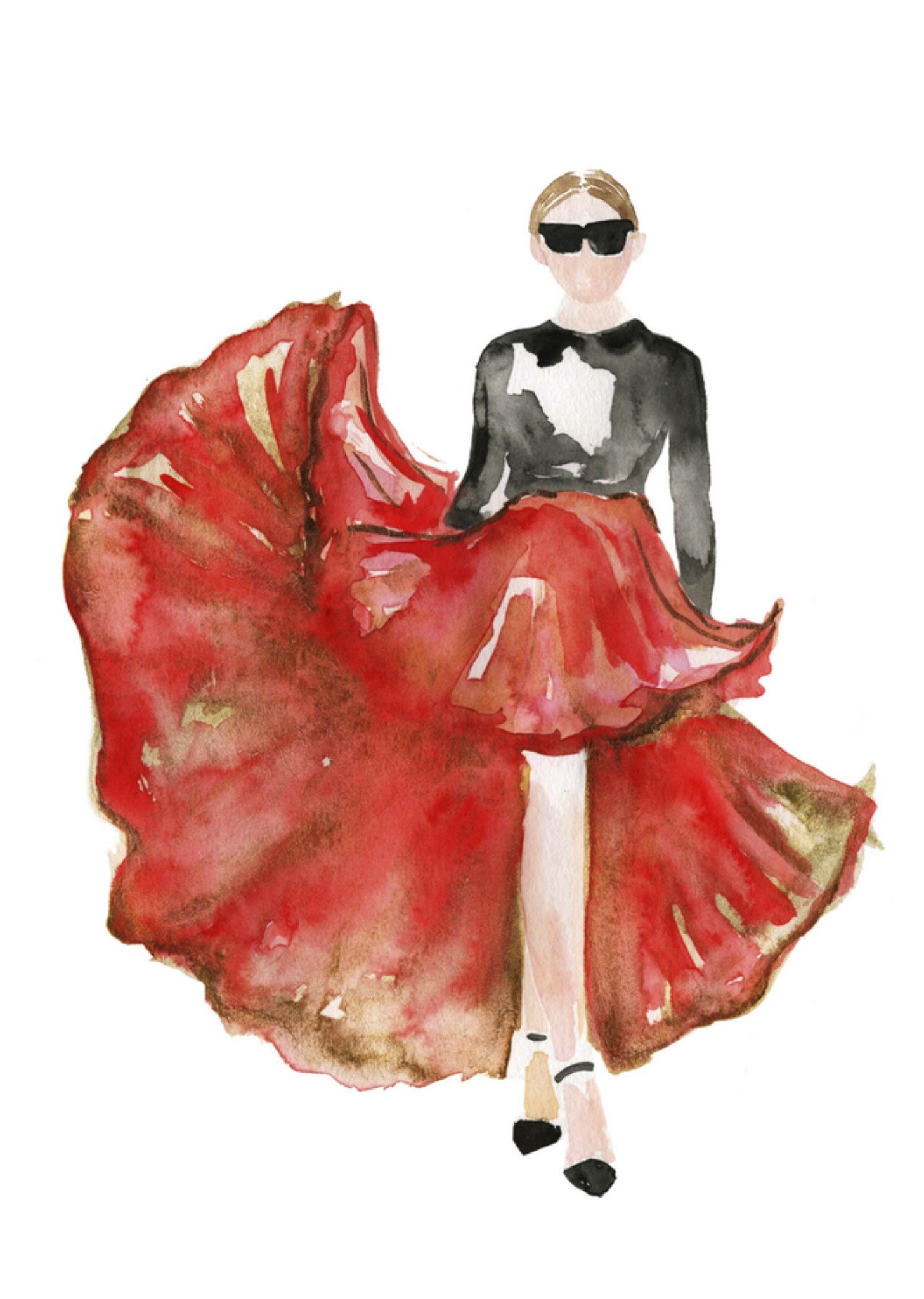 Marie Bodie Zomaar Aquarel Neutraal Kaart Marie Bodié