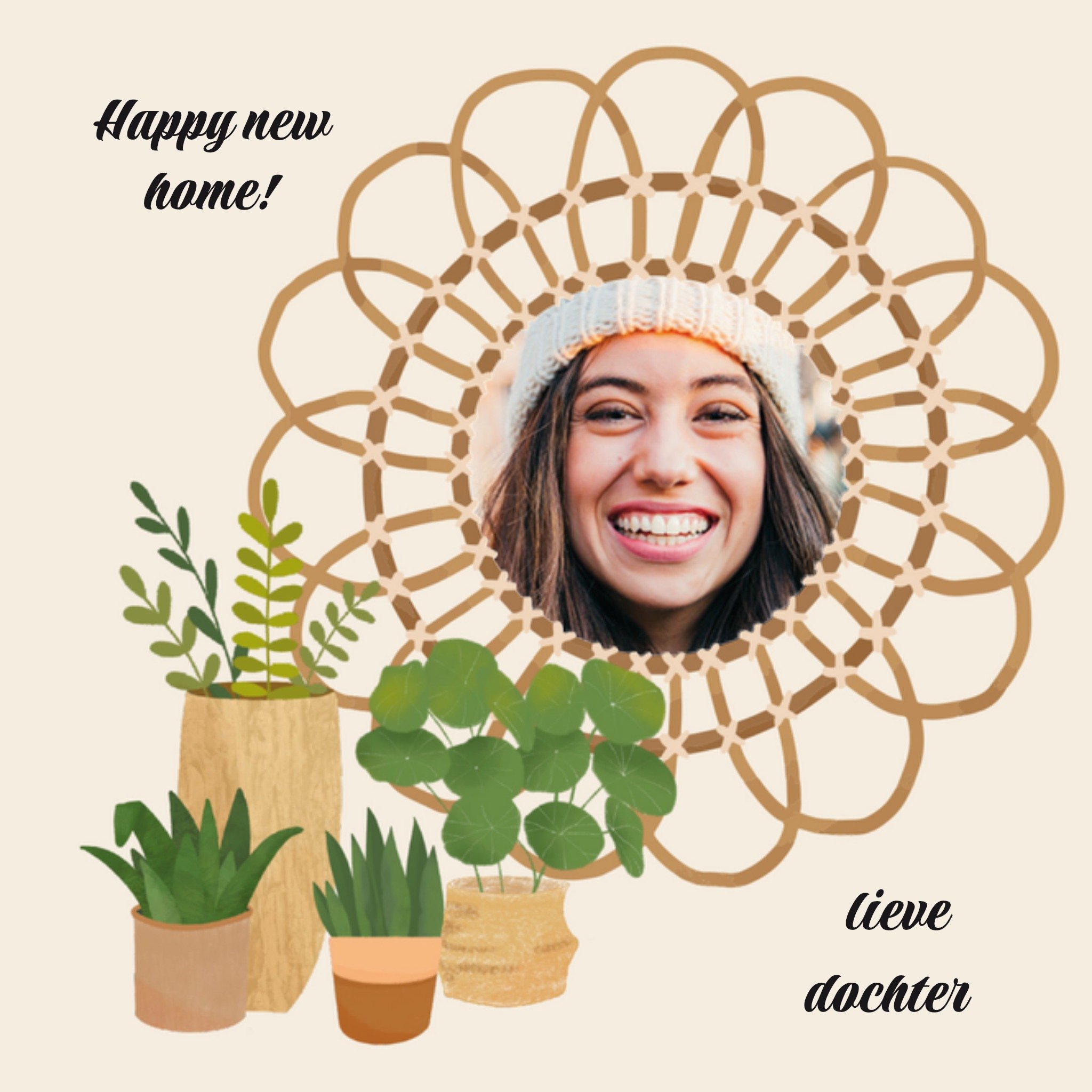 Nieuwe woning fotokaart Vierkante Kaart Tsjip