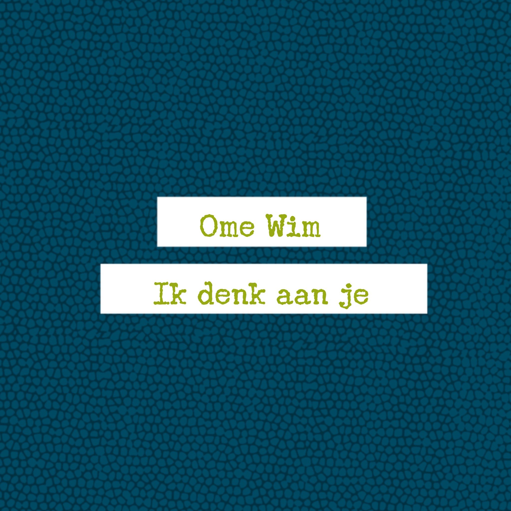 Greetz Denken aan Ik denk aan je Vierkant