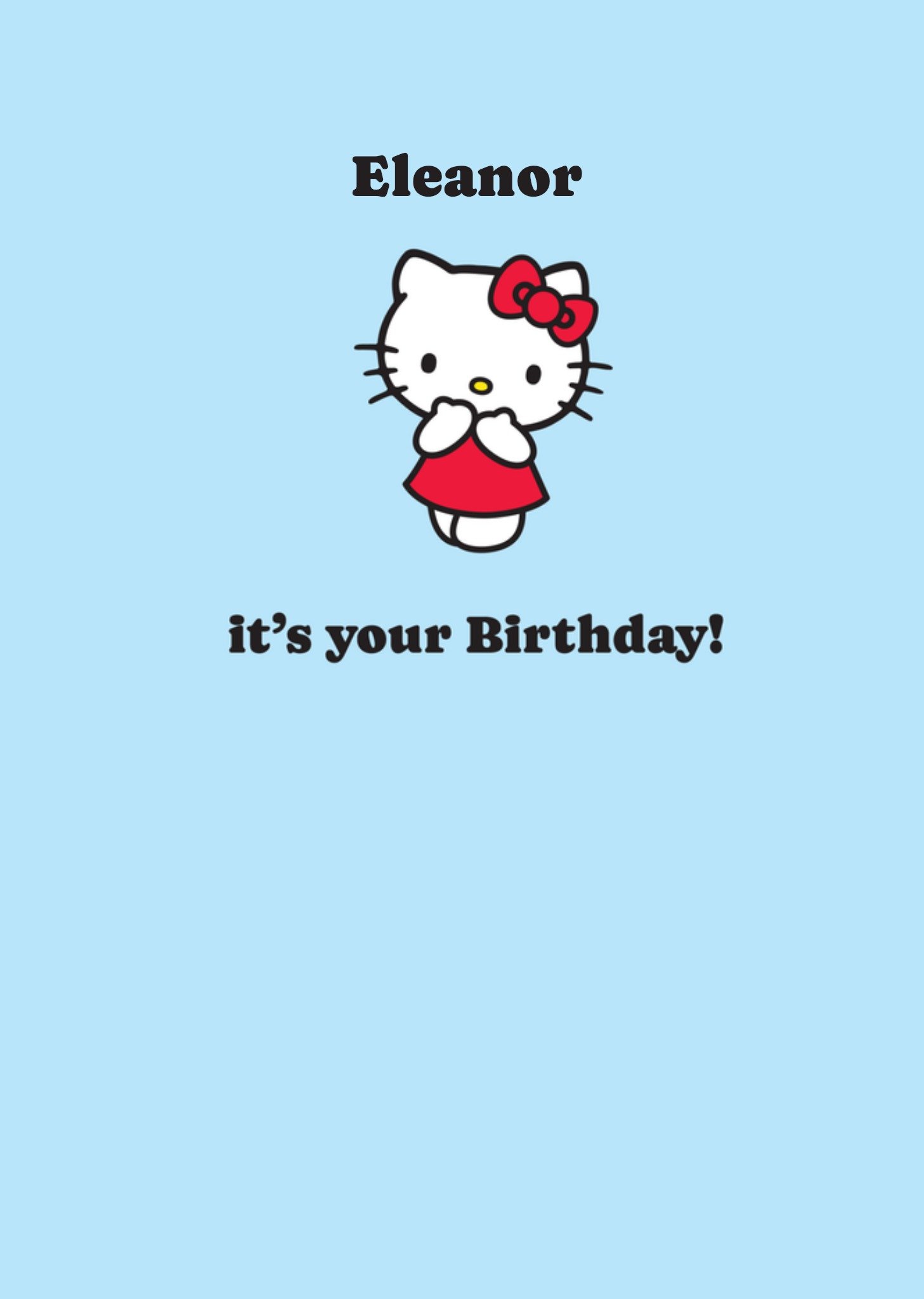 Hello Kitty Verjaardagskaart It