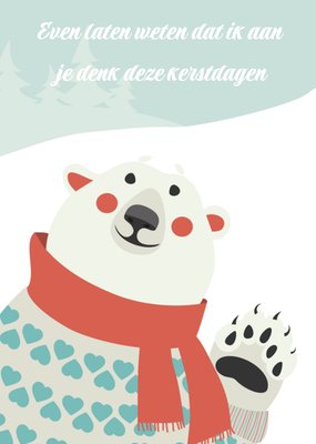 Paperclip | Kerstkaart | Ijsbeer