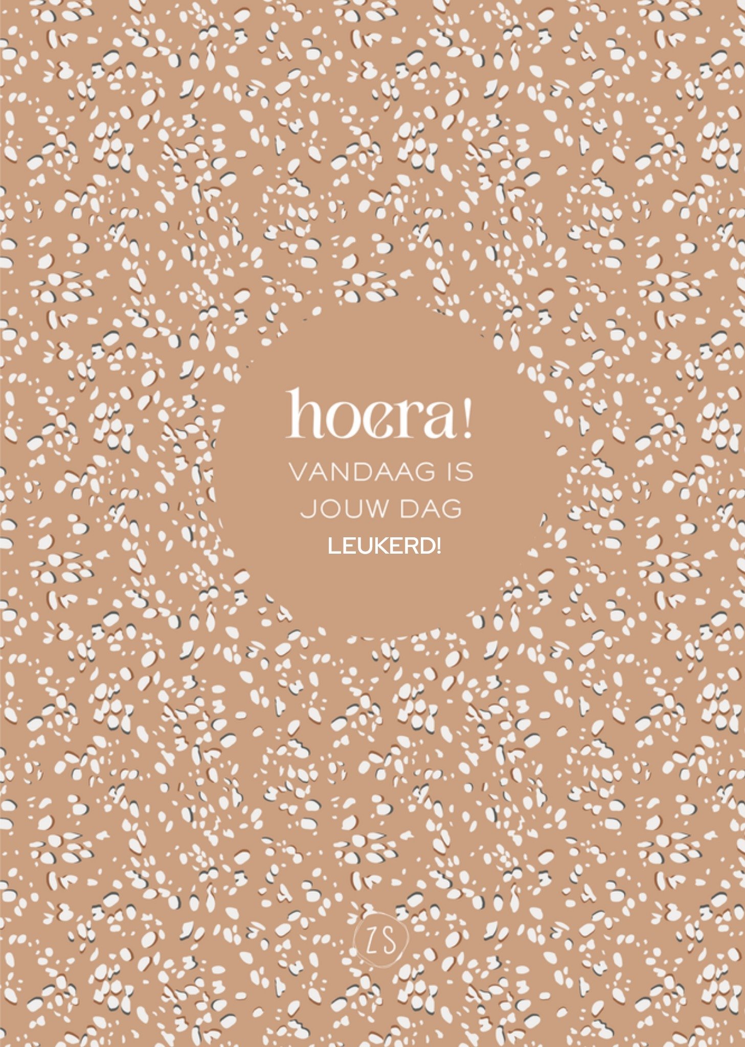 Zusss Verjaardagskaart Vandaag is jouw dag Standard Card