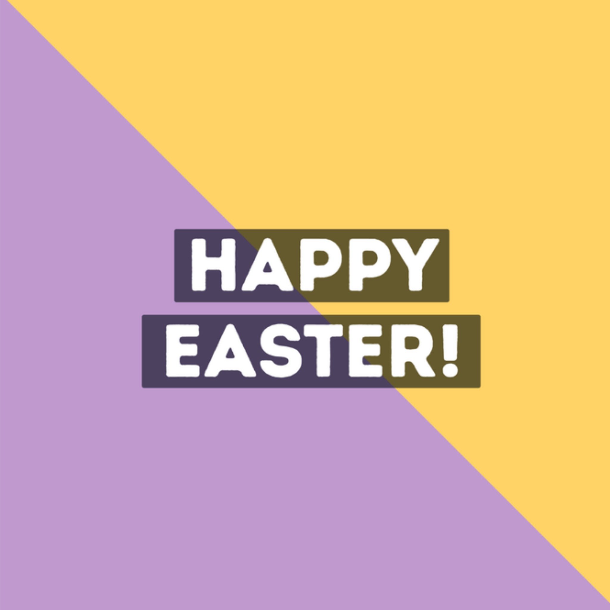 Paaskaart abstract happy easter Vierkante Kaart Greetz