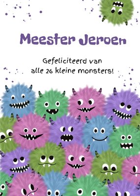 Tsjip | Verjaardagskaart | Kleine monsters