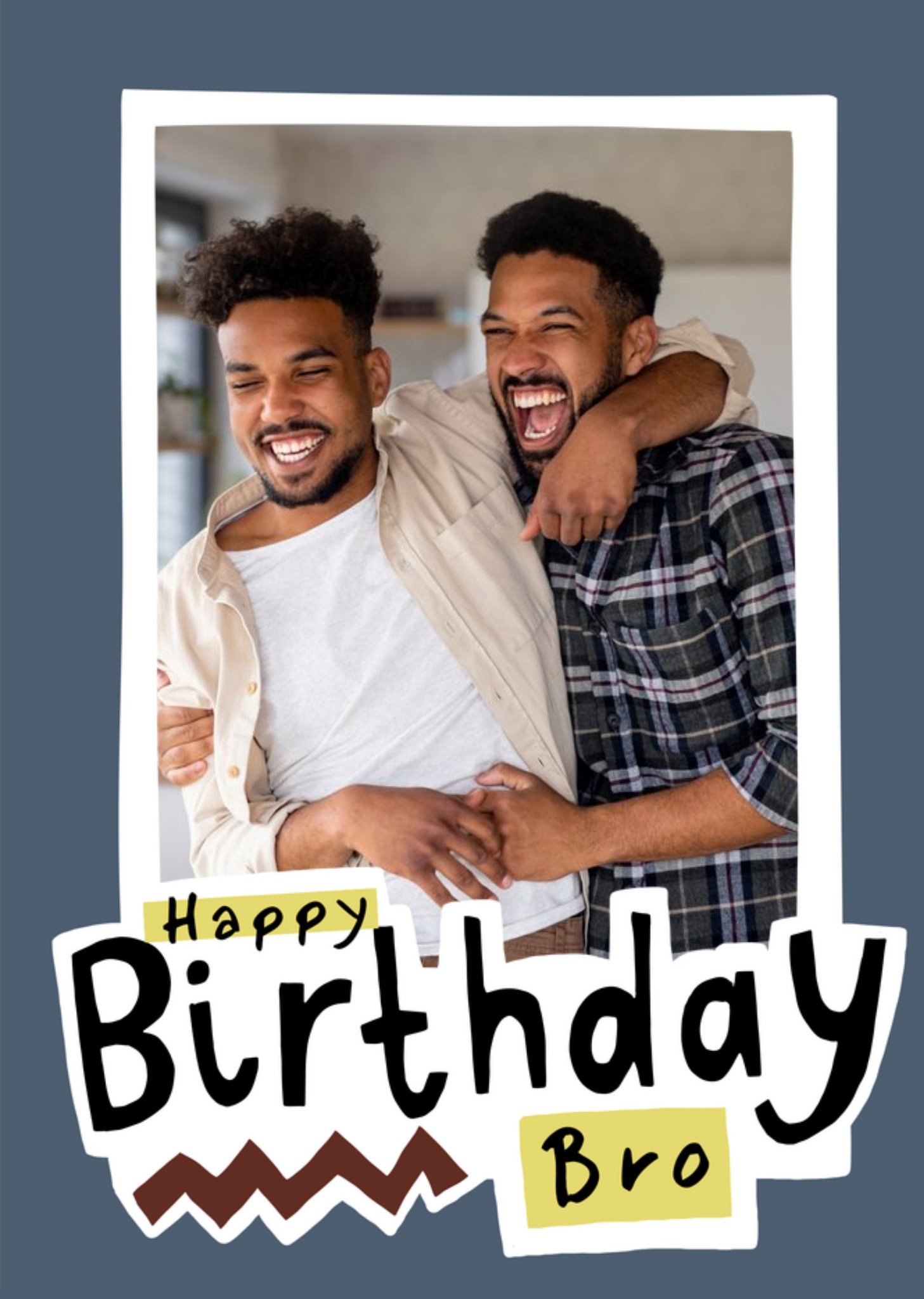 Greetz Verjaardagskaart Met foto Happy Birthday Bro Standard Card