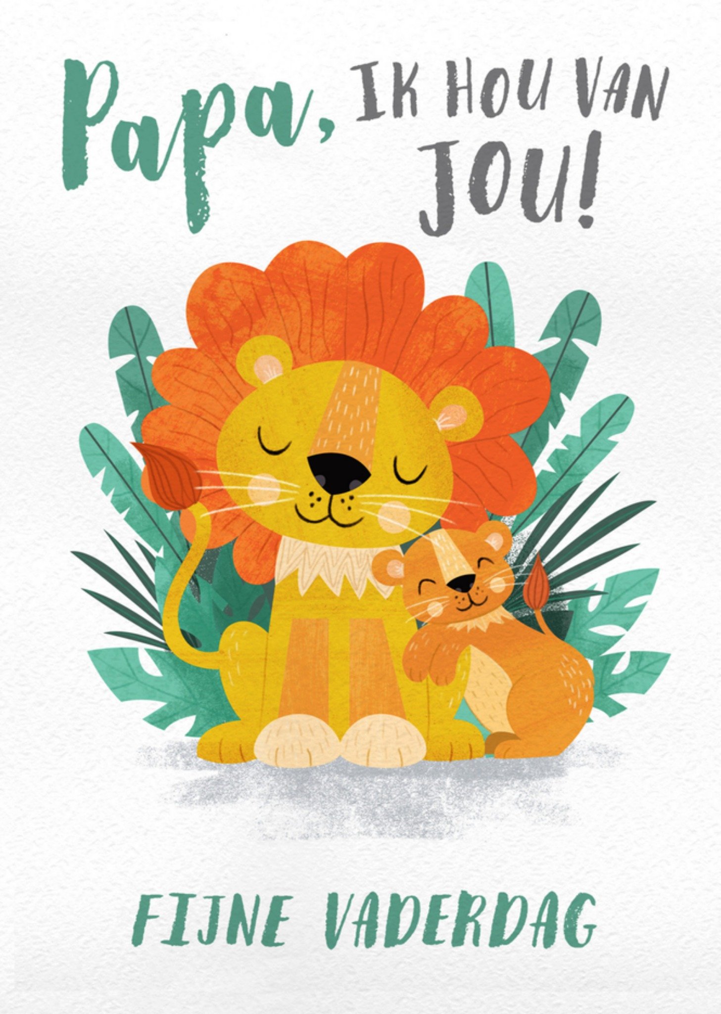 Vaderdagkaart leeuw Kaart Dalia Clark Design