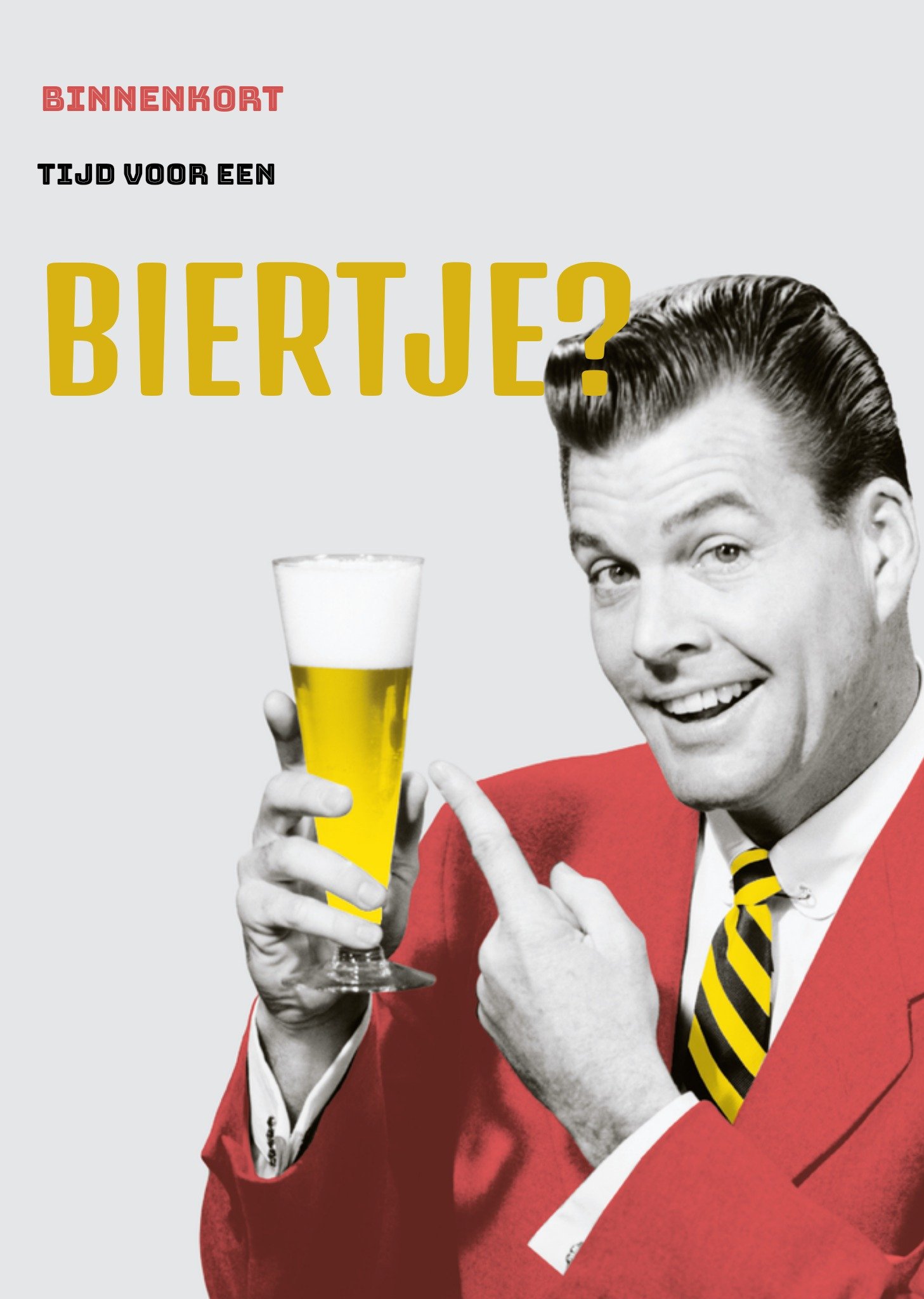 TMS Zomaar Illustratie Bier Standard Card