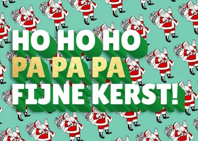 Love Repeat | Kerst kaart | Grappig | Ho ho ho Pa pa pa