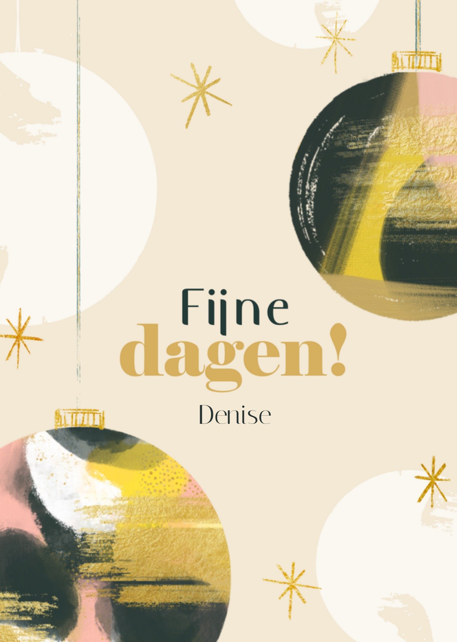 Kerst Kerstbal Vriendin Greetz