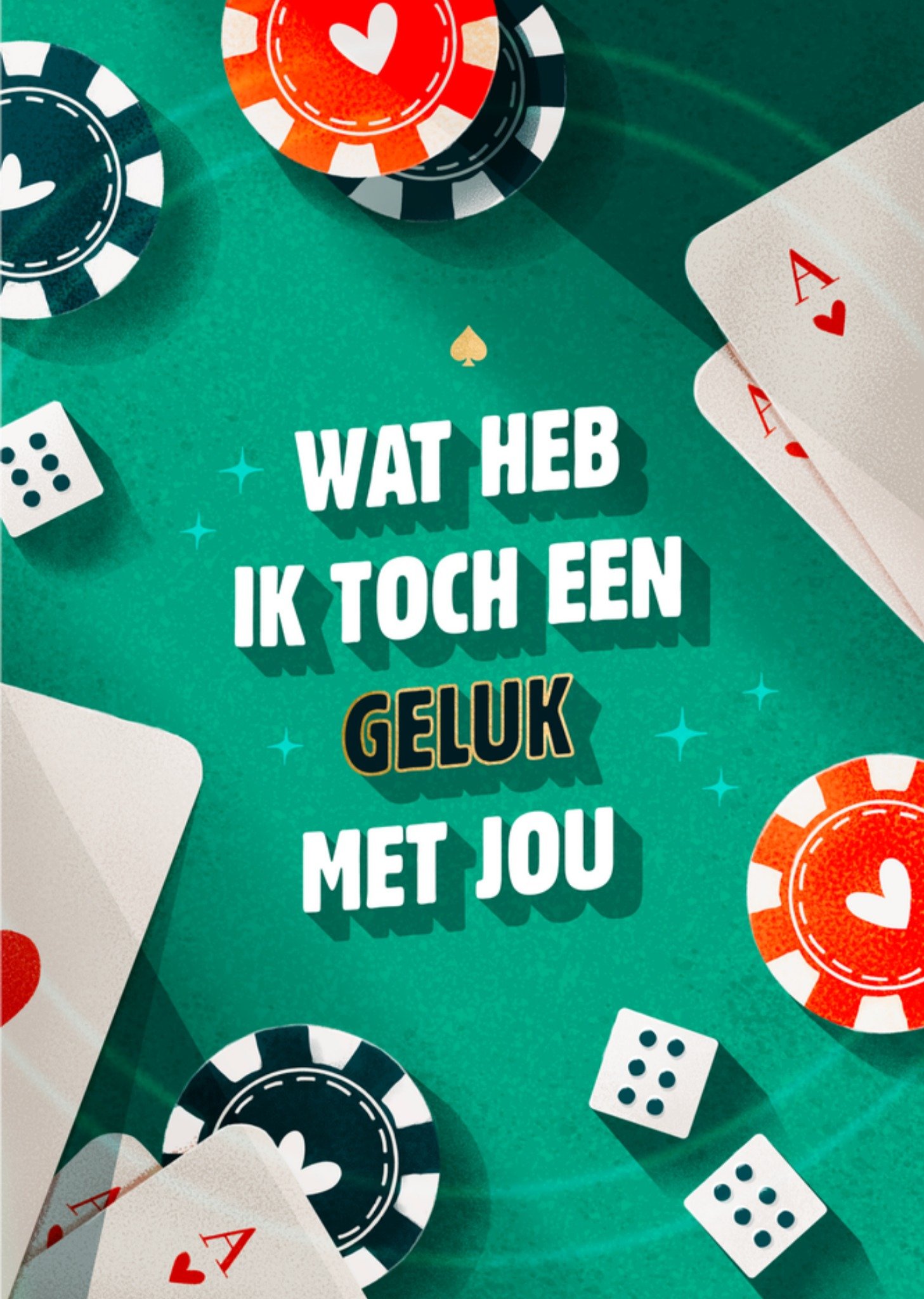 Greetz Valentijnskaart Spelen Geluk Standard Card