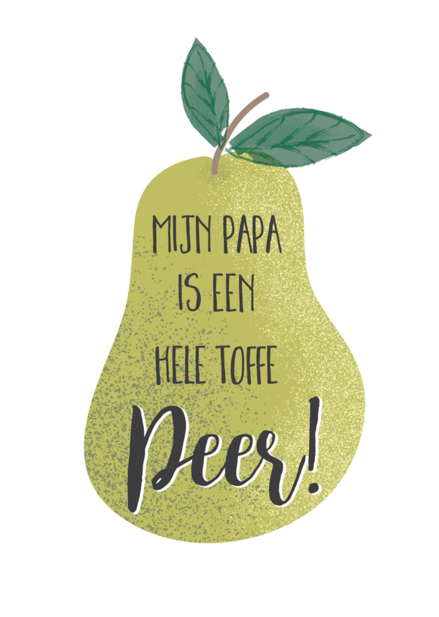 Vaderdagkaart Toffe peer Kaart Tsjip