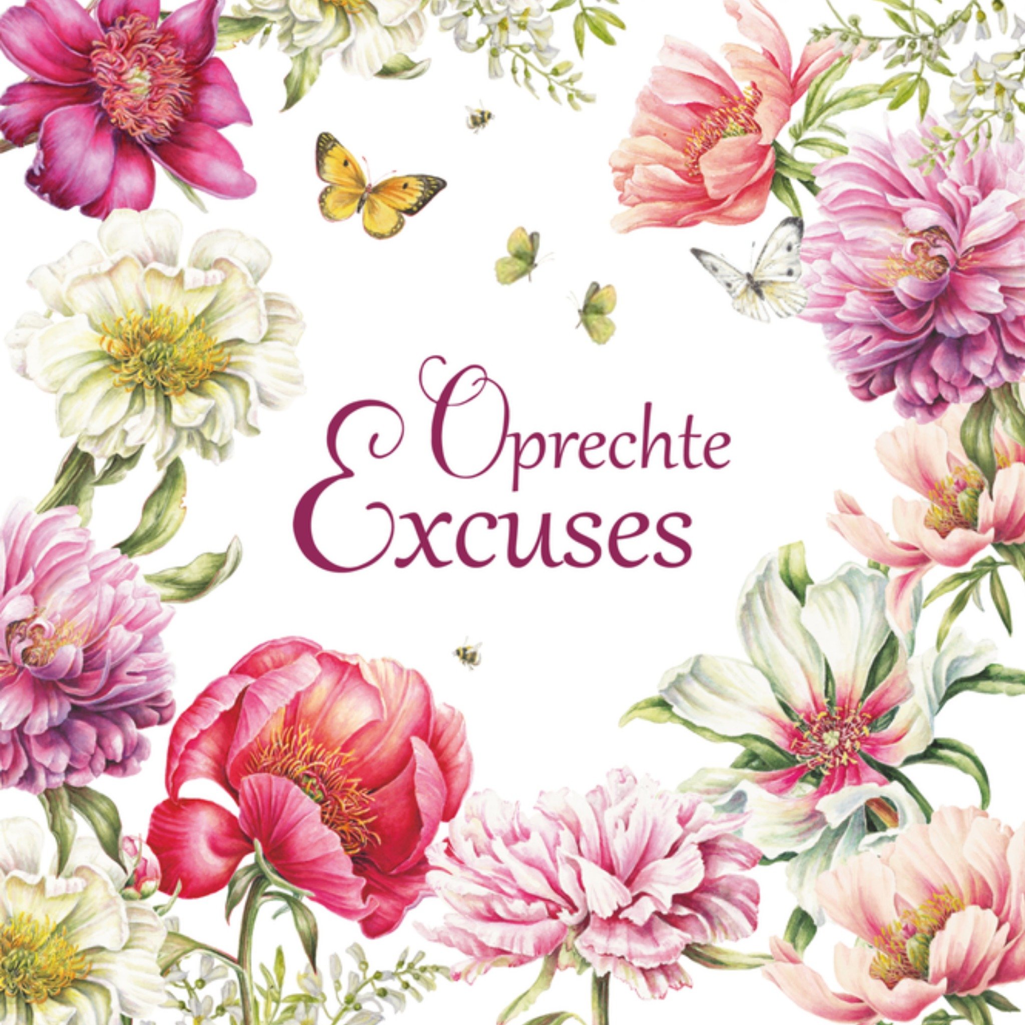 Sorry kaart Zakelijk Vierkante Kaart Janneke Brinkman