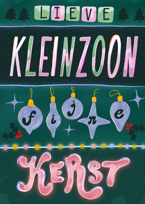 Greetz | Kerstkaart | Kleinzoon | Kerstbal