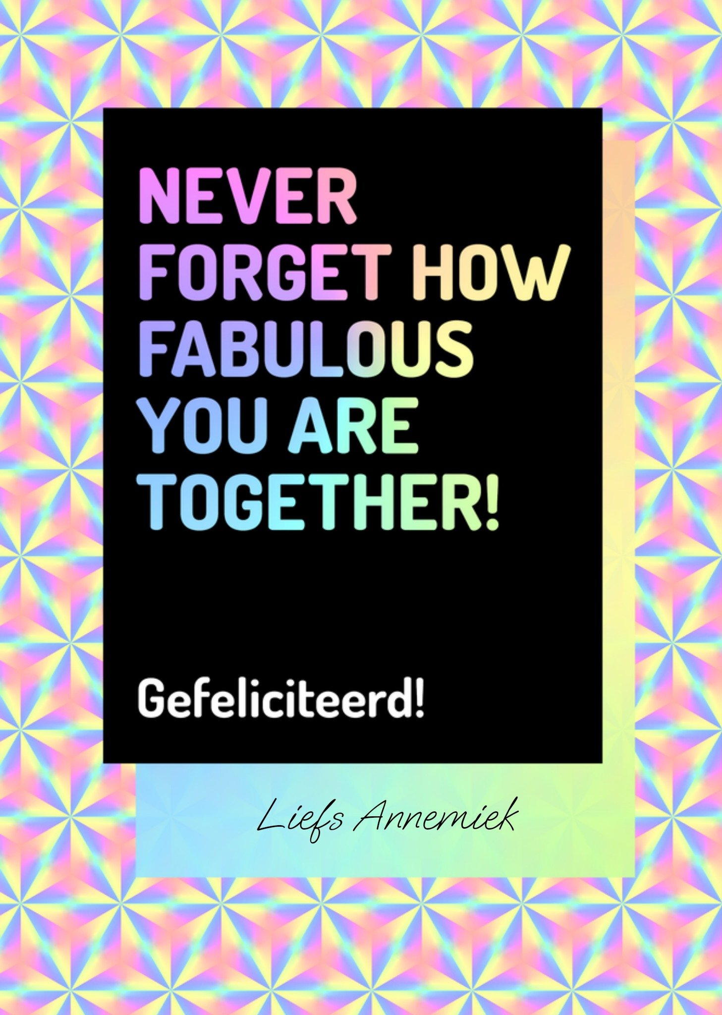 Huwelijkskaart Fabulous Kaart Love Repeat