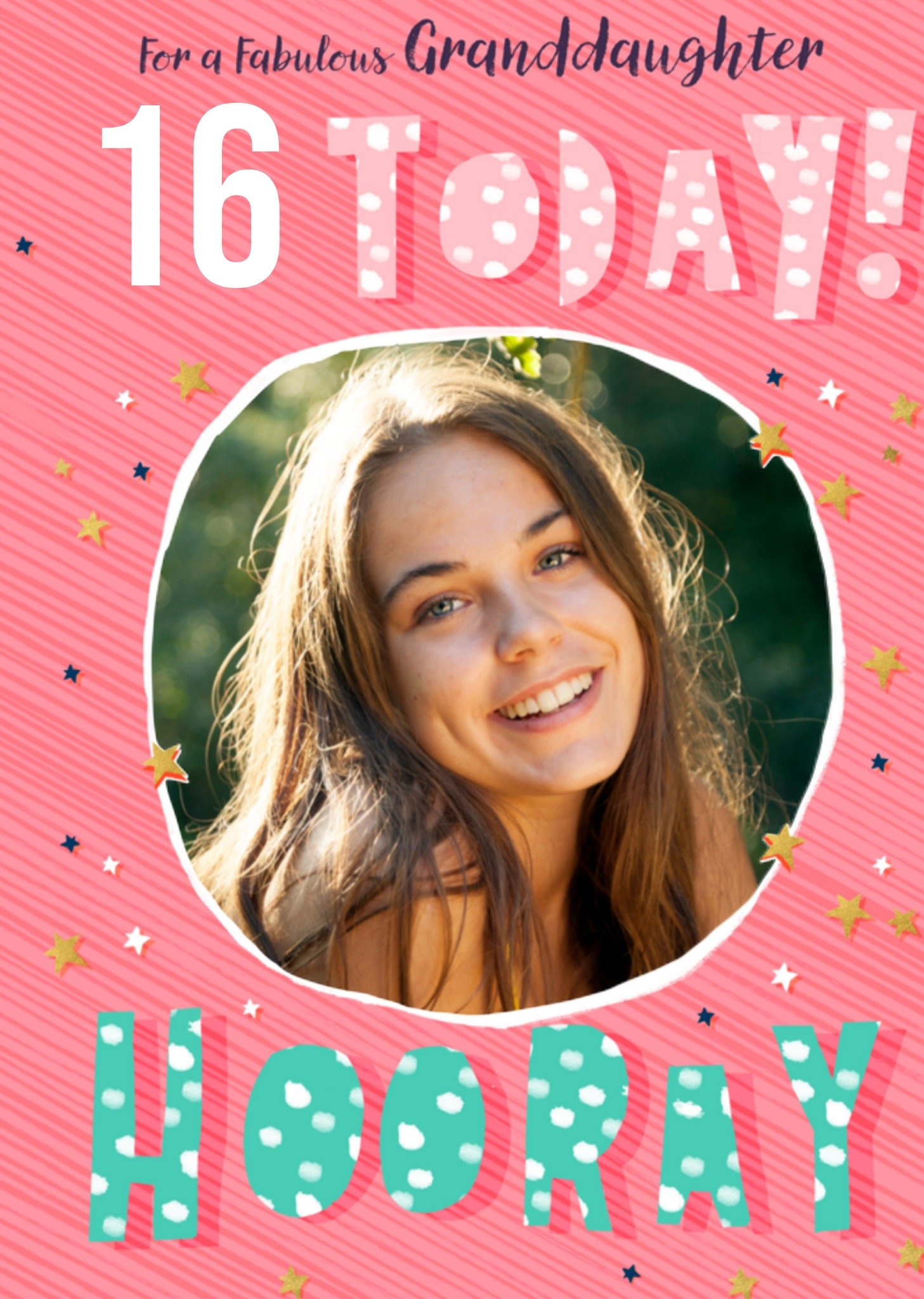 Verjaardagskaart 16 today hooray Greetz