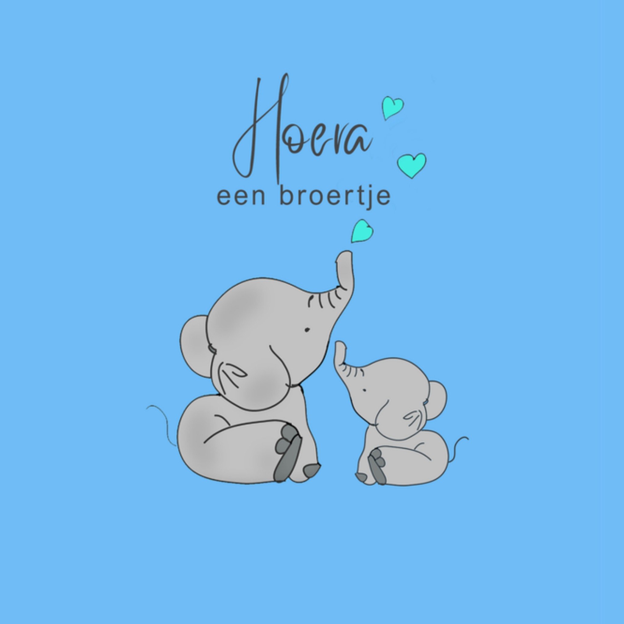 Geboortekaart Broertje Vierkante Kaart Studio Marloes