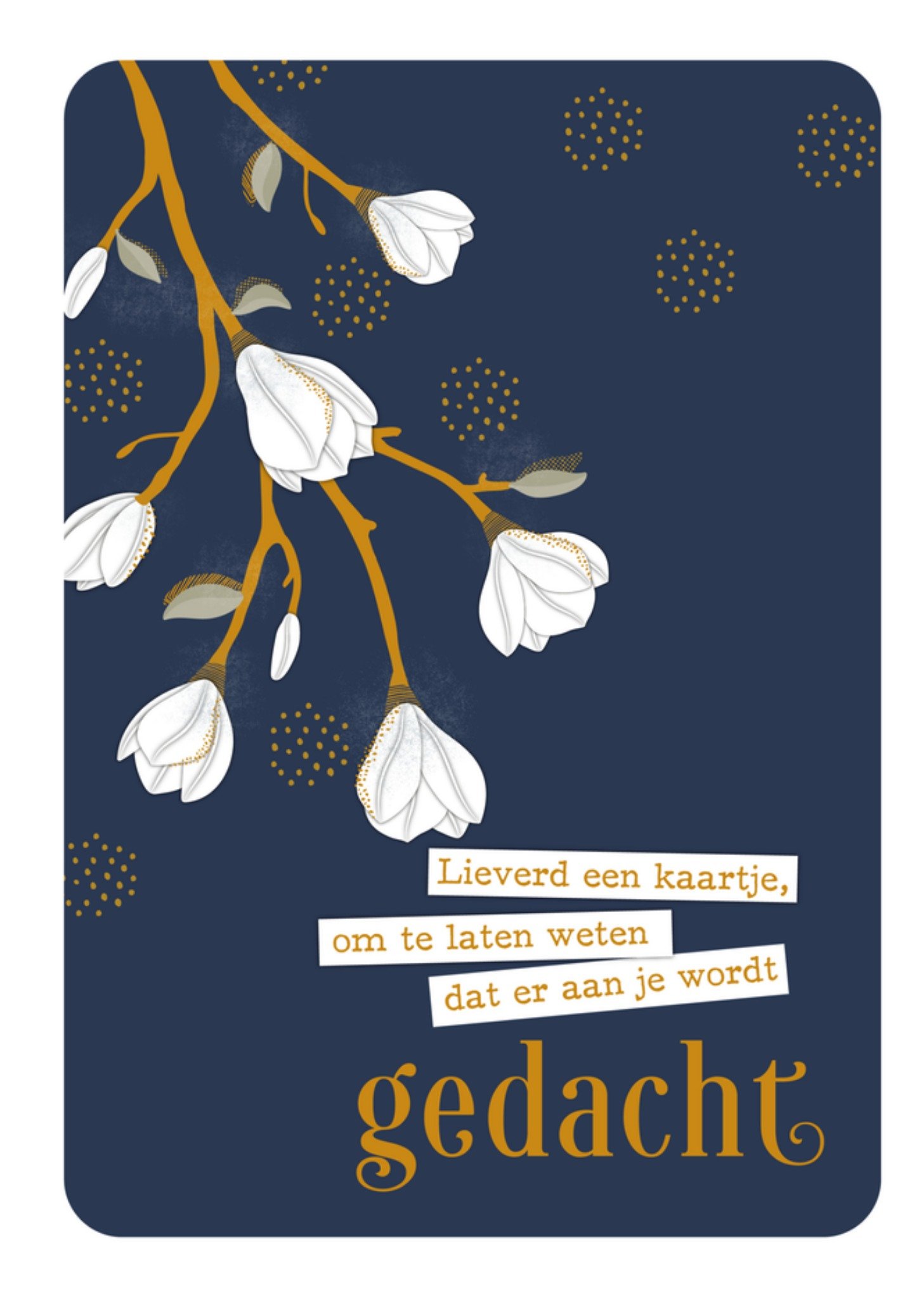 Sterkte kaart bloem Kaart Paperclip