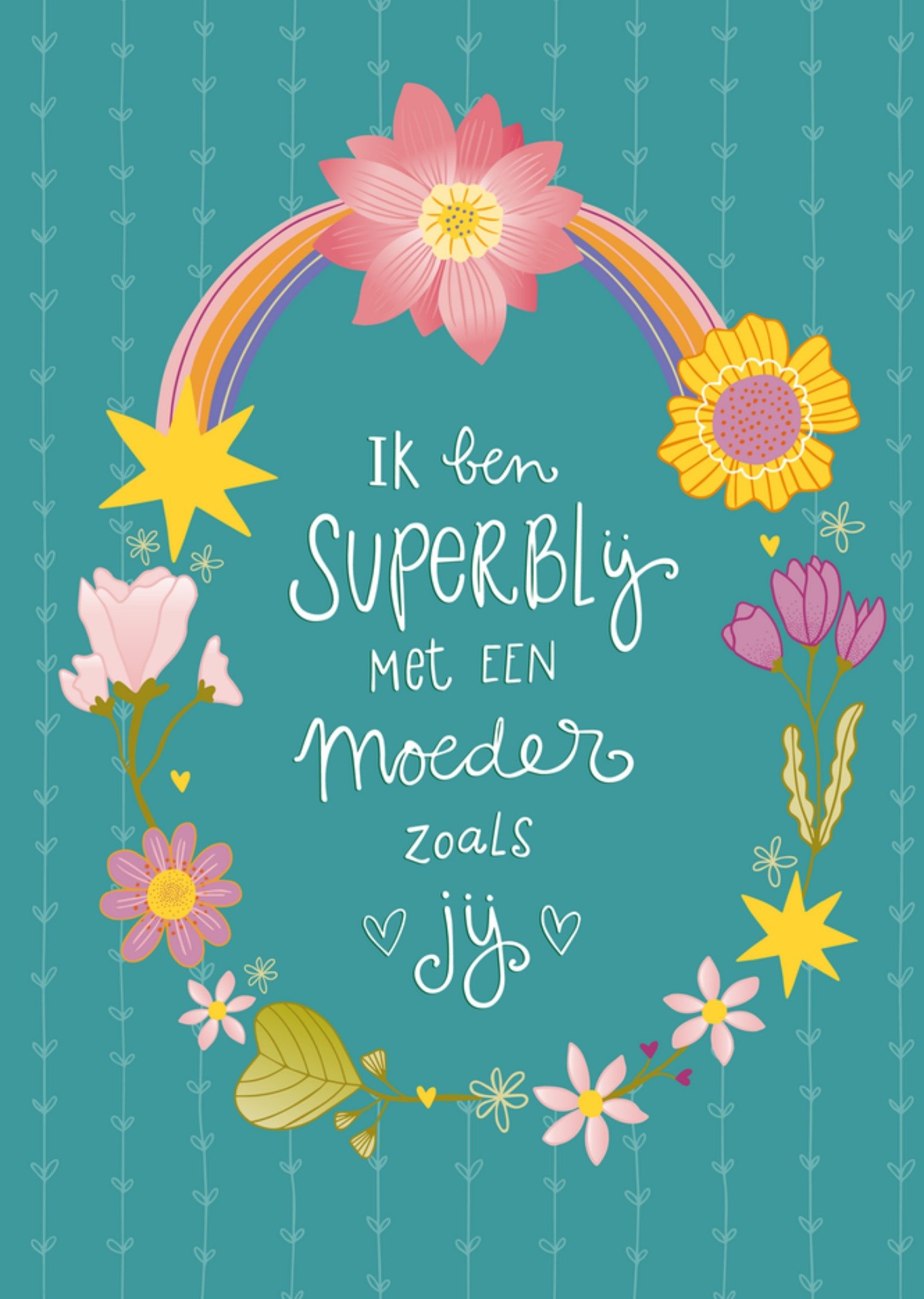 Moederdagkaart Ik ben superblij met een moeder zoals jij Kaart Funny Side Up