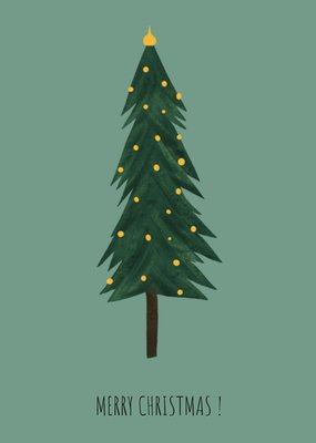De Merkwaardige Studio | Kerstkaart | Kerstboom | Aanpasbare tekst